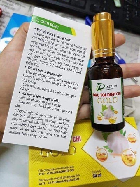 Dầu tỏi diệp chi Gold