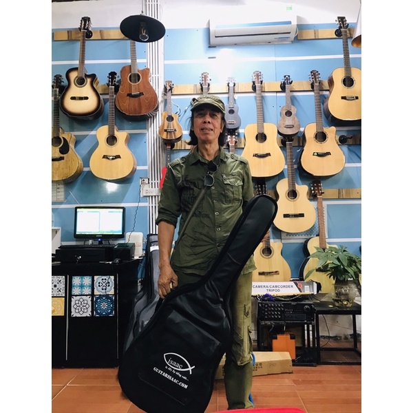 Bao đàn guitar 3 lớp. Bao đàn guitar bằng da 3 lớp. Guitar isaac trợ giá cho bao đàn guitar 3 lớp chỉ còn 97k