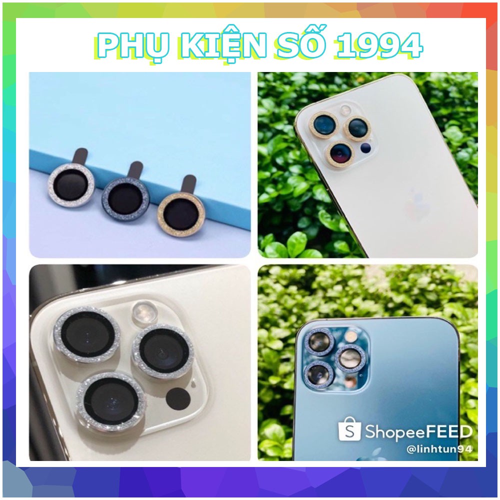 [Đã có iP13  ] Dán kim cương bảo vệ  mắt camera IPhone 12 , IPhone 12 Pro Max/ 11 Pro max /13/13promaxchính hãng Kuzoom