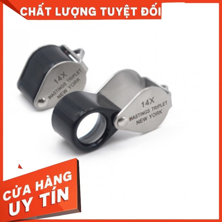 Kính lúp 14x NEWYORK soi kim cuong đa quý GIA trang sức kính lúp cầm tay mini.