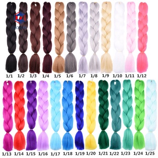 Caere_Women Jumbo Crochet Braiding Ombre Color Synthetic Kanekalon Hair Extensions