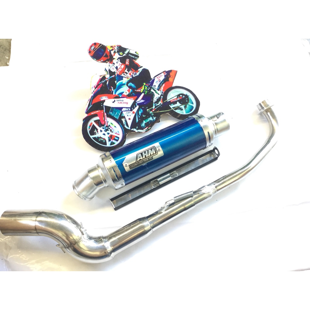 Bộ pô ahm ĐỦ MÀU full cổ cong wave 50 - 100, cup, dream, 67, axelo, exciter 50cc,...