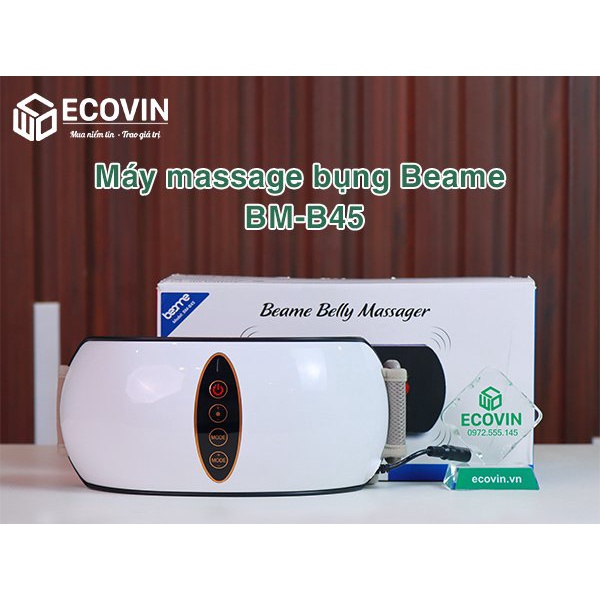 Máy Massage Bụng Giảm Mỡ, Đai Rung Nhiệt Đánh Tan Mỡ Bụng Dùng Pin+ Điện Cao Cấp Beame BM-B45