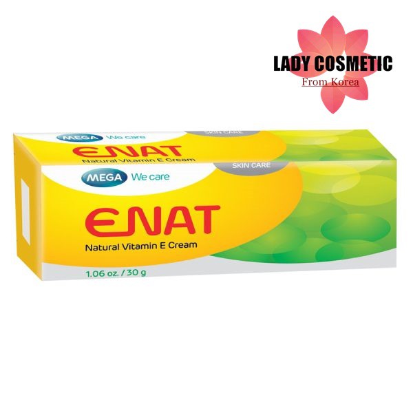 Kem Dưỡng Ẩm Vitamin E Mega We Care Enat Natural Vitamin E Cream (30g)