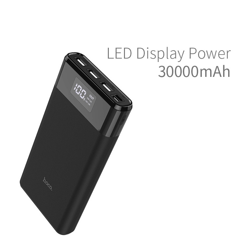 Pin Sạc Dự Phòng Hoco 30000mah 2a Có Đèn Led Cho Iphone Samsung Xiaomi Huawei Android