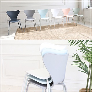 Ghế nhựa cánh bướm chân sắt độc đáo decor quán coffee - Ghế ăn gia đình, ngồi cafe, bàn học, bàn trang điểm đẹp