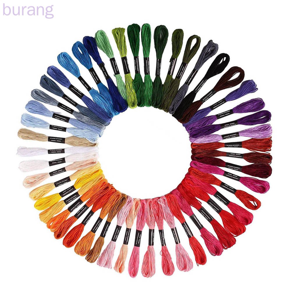Bộ 50 Cuộn Chỉ Thêu Nhiều Màu Sắc Đa Dụng
