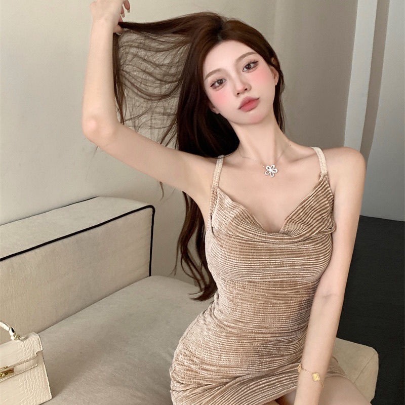 Đầm Hai Dây Dáng Ôm Gợi Cảm Thời Trang Mùa Hè Cho Nữ