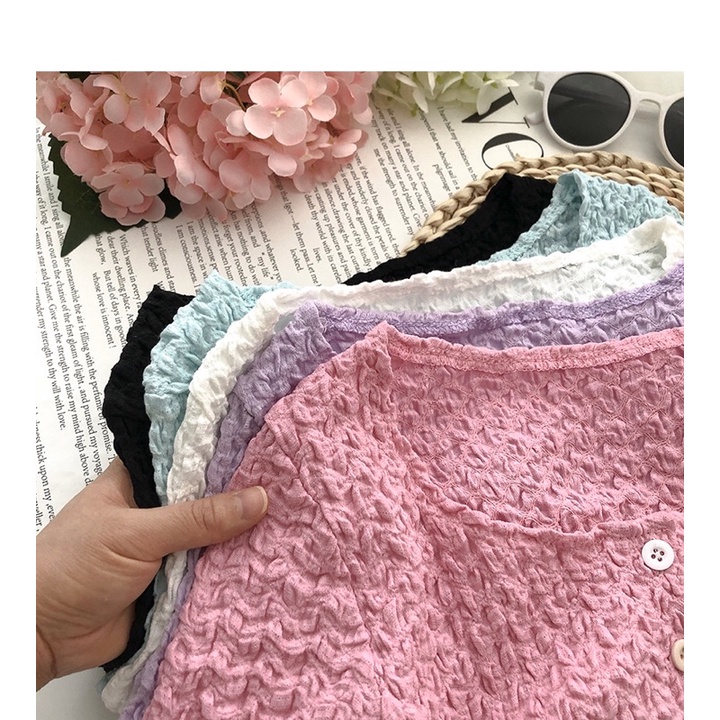 Áo croptop cúc color