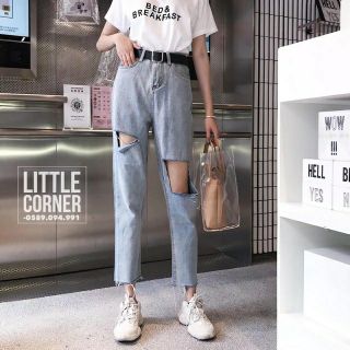 Baggy 26/35 quần jean rách có bigsize