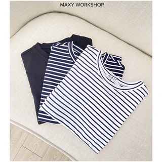 Áo thun nữ cổ tròn basic tee Maxy Workshop