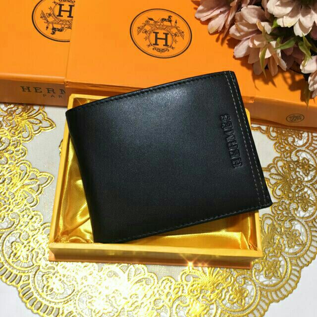 Ví nam các hãng ví ngang cho nam da xịn màu đen có ngăn kéo khóa hàng cao cấp full box xịn (Hộp Y Hình)