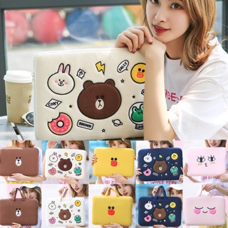 Túi lap gấu Brown lót nhung chống sốc