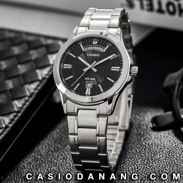 Đồng hồ nam dây kim loại Casio chính hãng Anh Khuê MTP-1381D-1AVDF (39mm)