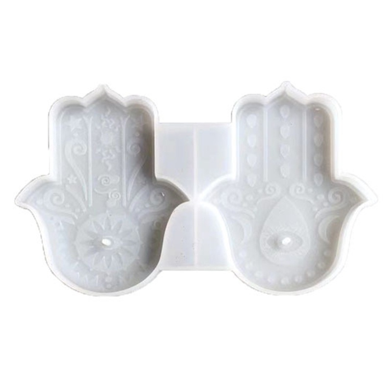Khuôn Silicone Làm Khay Resin Epoxy Hình Bàn Tay Hamsa DIY