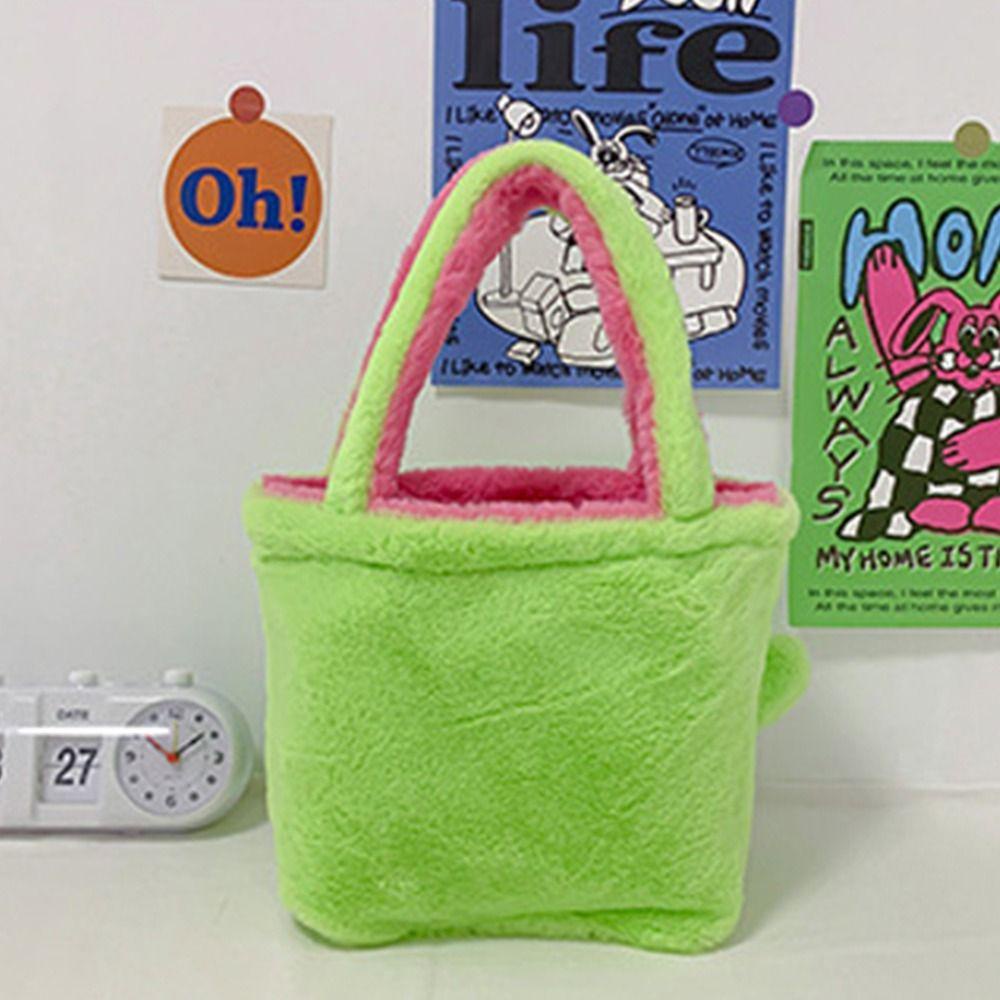 Túi Xách Cầm Tay Hai Mặt Cỡ Lớn Chất Liệu Nylon Họa Tiết Gấu / Người Ngoài Hành Tinh Thời Trang