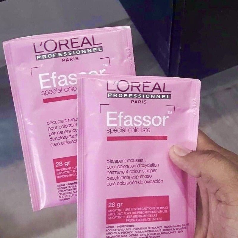 COMBO 2 GÓI BỘT RỬA MÀU TÓC NHUỘM LOREAL EFASSOR 28g*2- Combo