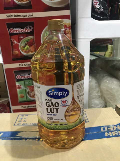 Dầu Ăn Simply 2L Đậu Nành/ Dầu Gạo Lứt 2L