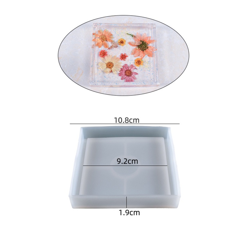 Khuôn Silicon Làm Chậu Hoa / Giá Đỡ Đèn Cầy Bằng Epoxy Độc Đáo DIY