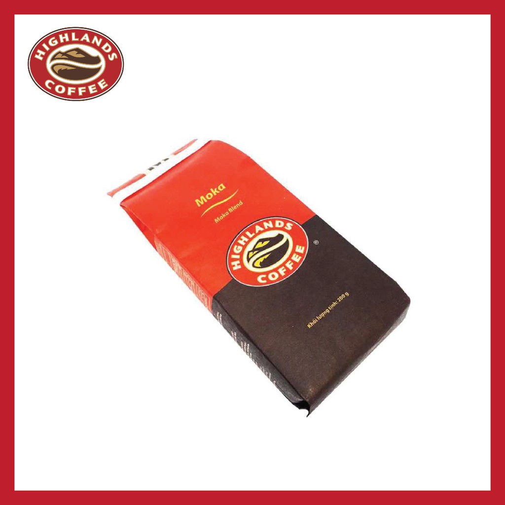 Combo 2 gói Cà phê rang xay Moka Highlands Coffee 200g/gói