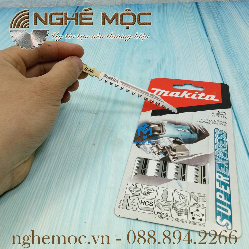 Bộ lưỡi cưa lọng MAKITA B-06460 lưỡi cưa gỗ makita B-50 Nghề Mộc