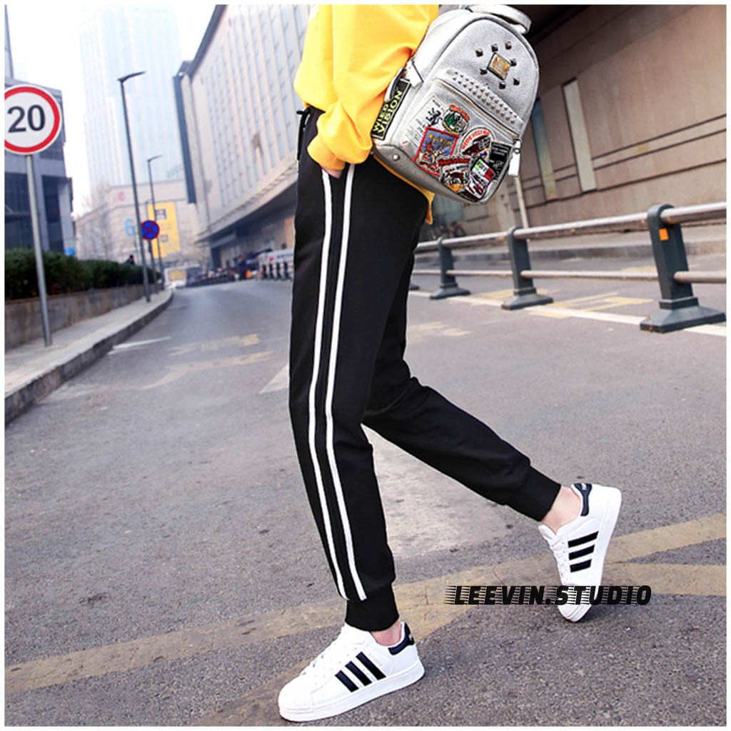 Quần JOGGER Nam Nữ 2 Sọc UNISEX - PANTS JOGGER 2 LINE Leevin Store | BigBuy360 - bigbuy360.vn