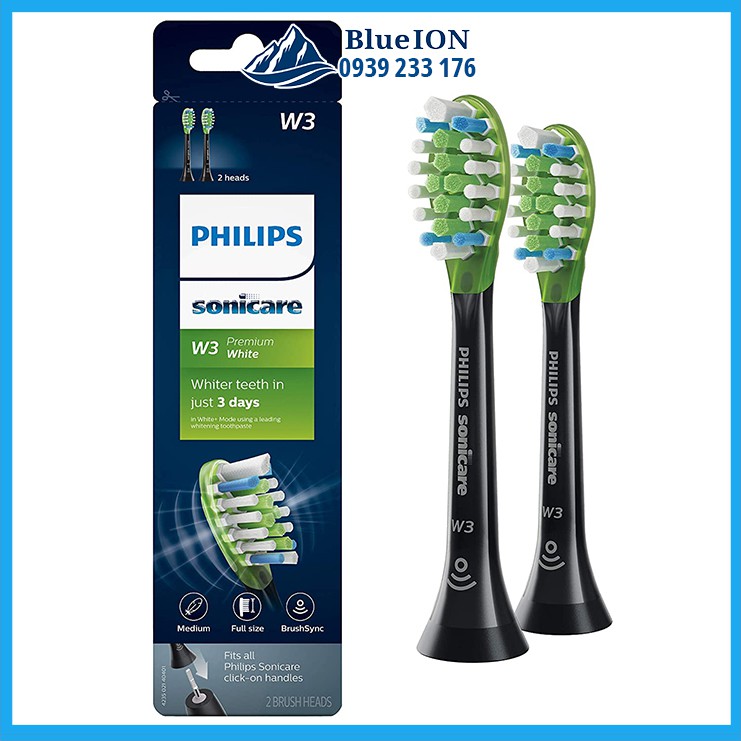 [Hàng Mỹ] Đầu bàn chải điện Philips Sonicare W3 PREMIUM White