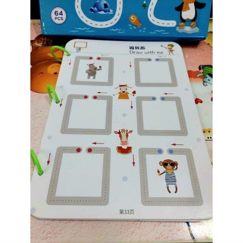 Bộ sách vẽ xóa luyện tư duy thông minh cho bé