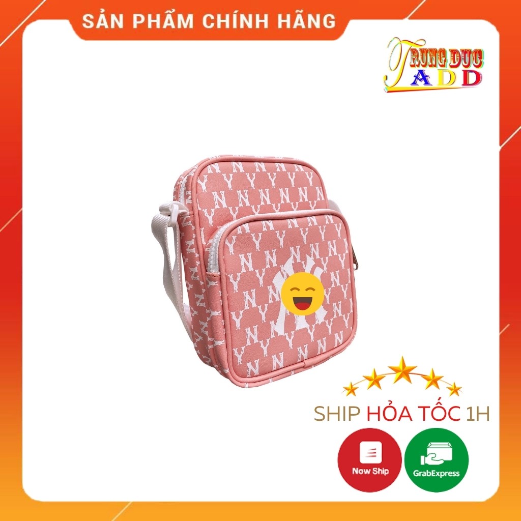 Túi đeo chéo màu hồng da mềm mịn full tem tag cực xinh cực hót - Trungducadidas