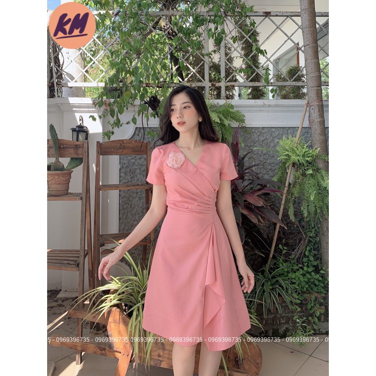 Đầm Body KM Fashion Đính Hoa - Đầm Công Sở Nữ Tính (Ảnh Thật) | BigBuy360 - bigbuy360.vn