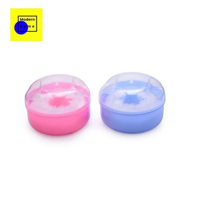 baby infant powder puff box Hộp đánh rôm phấn thiết kế dễ chịu cho trẻ em