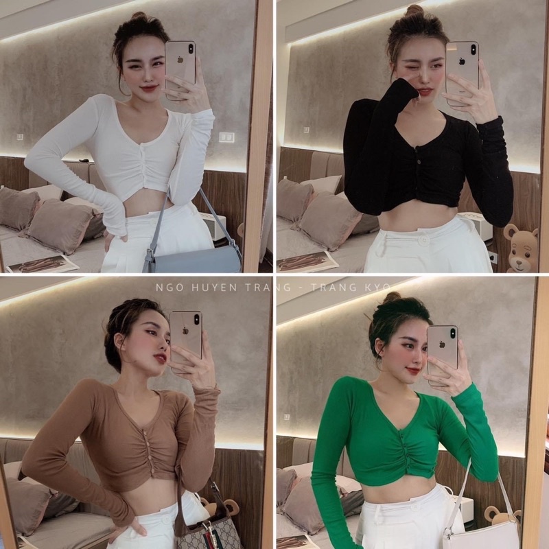 Áo tăm lụa tay dài