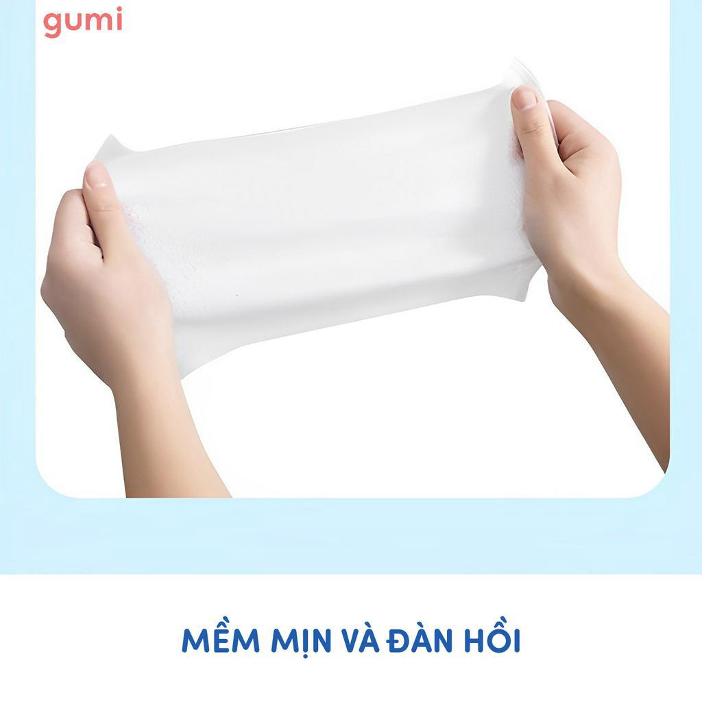 Khăn giấy ướt, khăn ướt, khăn ướt baby, khăn giấy ướt Gumi không mùi cho bé khăn ướt khăn lau em bé