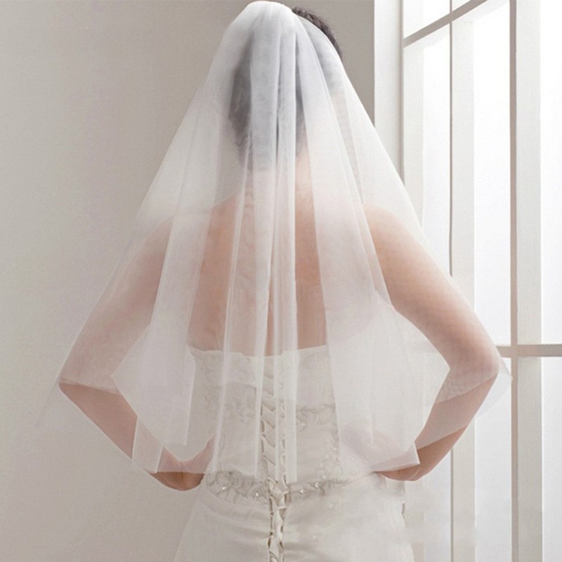 Khăn voan cưới màu trắng cho cô dâu