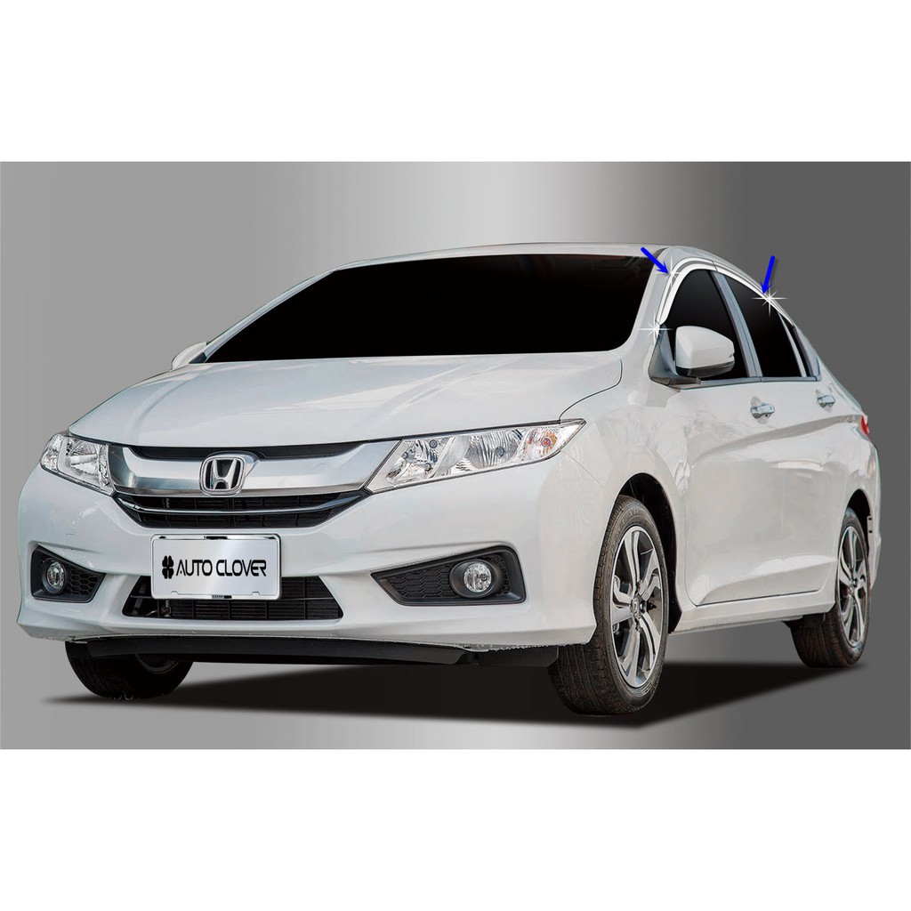 Vè Che Mưa Xe Honda City 2015 đến2020 Mạ Crom Hàn Quốc - 4 Chi Tiết