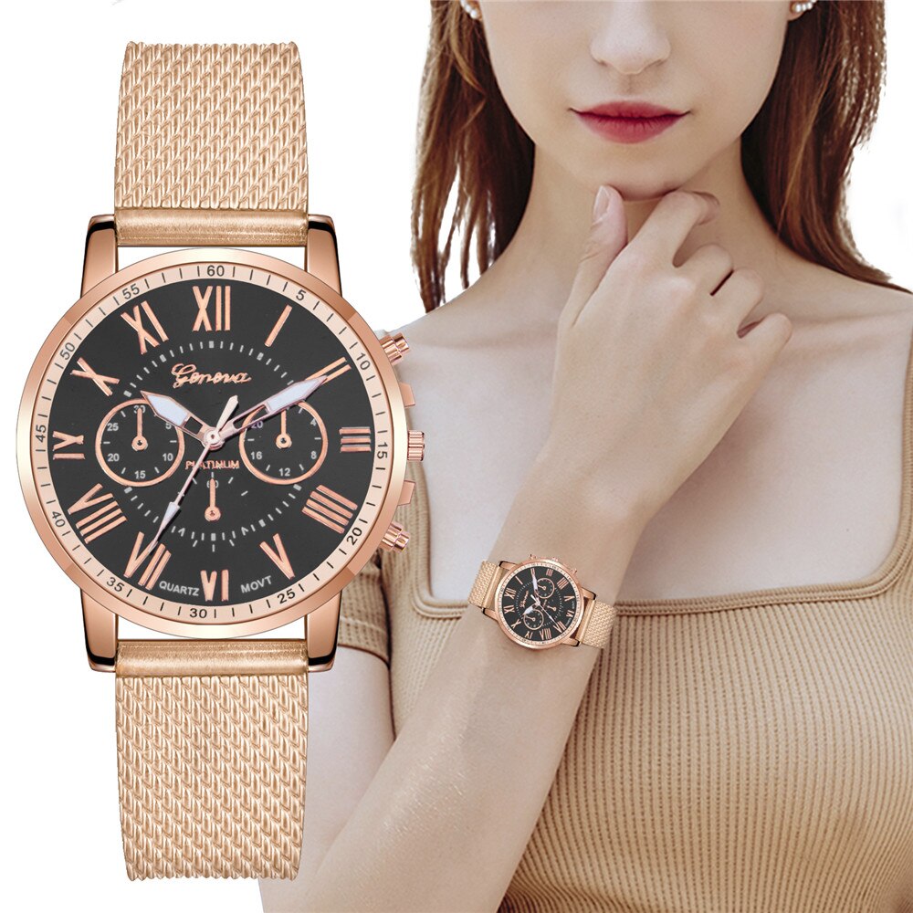 Đồng Hồ Geneva Nữ Dây Nhựa Thời Trang