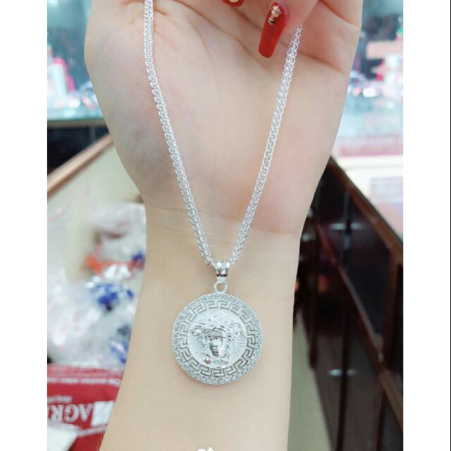 Dây chuyền versace bạc cho nữ