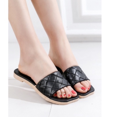 DÉP NỮ QUAI ĐAN CHÉO GIẢ DA SIÊU BỀN