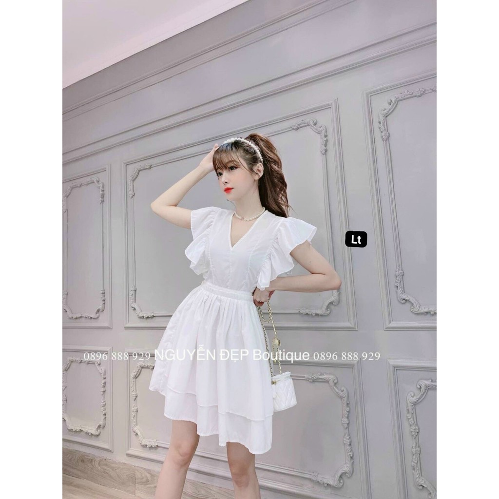 combo 112 đầm trắng tiểu thư x