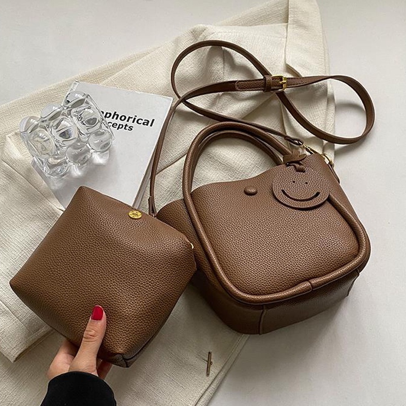 Ielgy Túi Đeo Chéo Vai Dạng Xô Siêu Lửa Phổ Biến Cao Cấp Cho Nữ