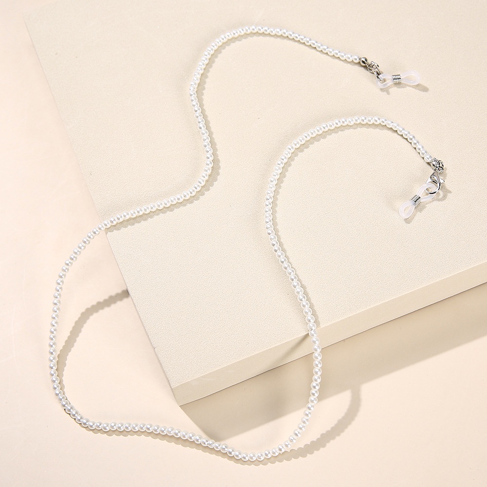 Dây Đeo Mắt Kính Đính Hạt Ngọc Trai Đơn Giản Thời Trang