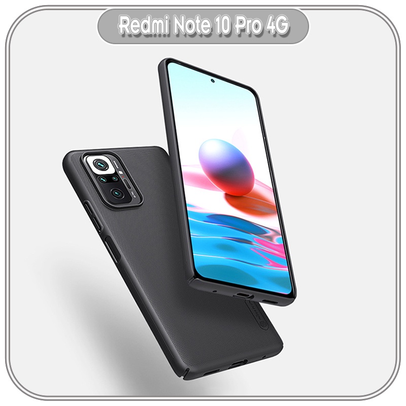 Ốp lưng cho Xiaomi Redmi Note 10 Pro 4G Frosted Shield nhựa PC cứng Nillkin , Vân nhám , chống vân tay - HÀNG NHẬP KHẨU