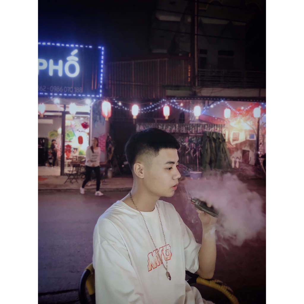 Áo Thun Nam Cao Cấp MYO Vải Cotton Thêu Lửa 200