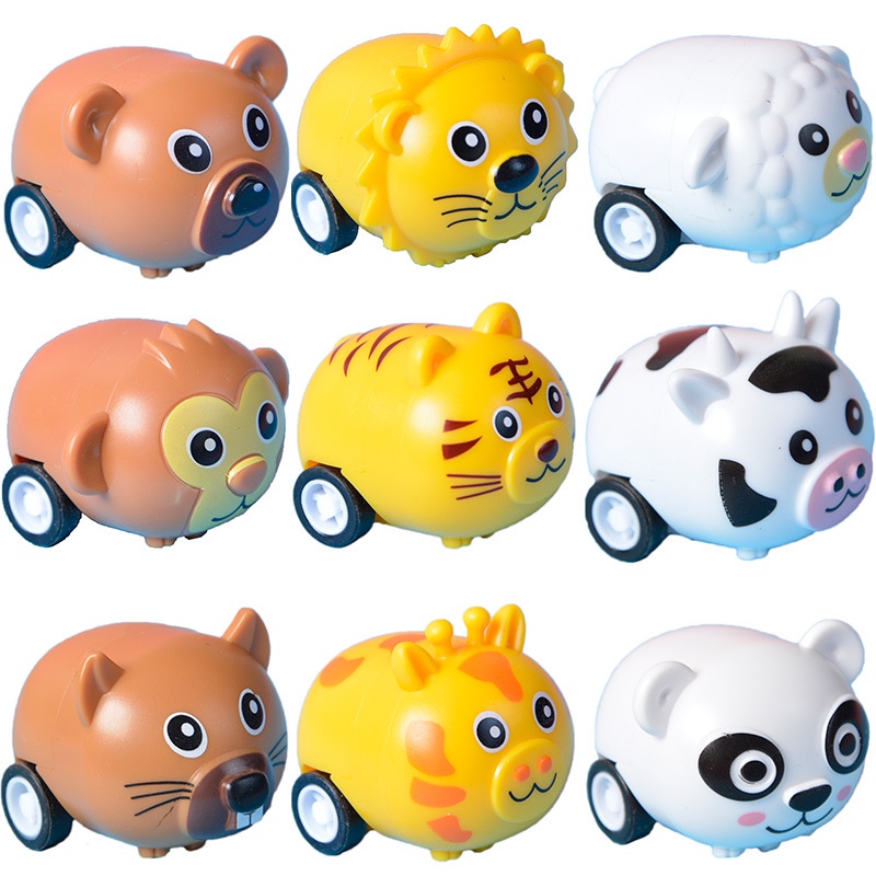 Đồ Chơi Xe Kéo Hình Động Vật Dễ Thương Cho Bé 2-6 Tuổi