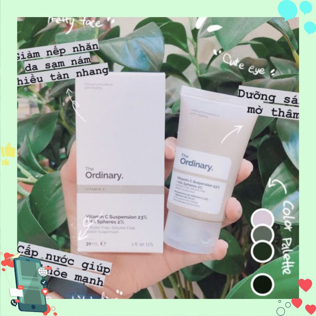 Kem dưỡng sáng da Vitamin C Suspension 23% + HA Spheres 2% ( 30mL ) chuẩn authen