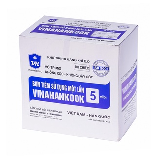 [Bán lẻ 10 chiếc] Bơm tiêm 1 lần Vinahankook 1,3,5,10,20ml
