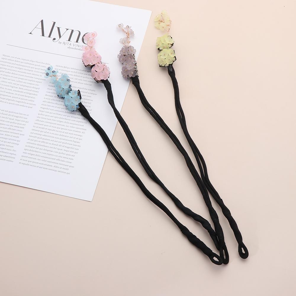 Kẹp Tóc Búi Tóc Đính Đá Nhân Tạo Handmade Thanh Lịch Dành Cho Nữ
