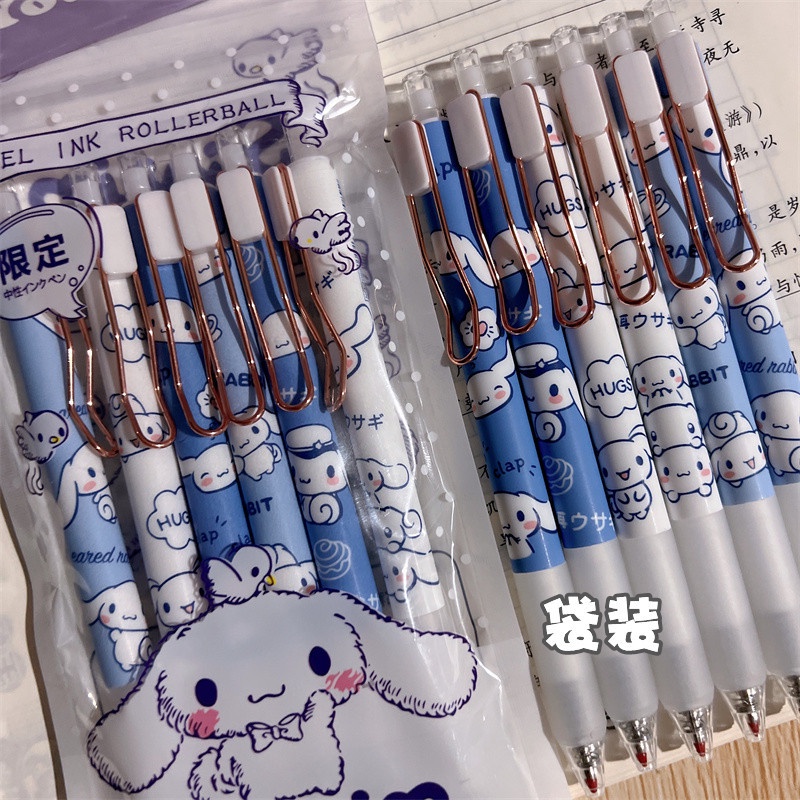 Bút Mực Gel Mực Đen Hình Cinnamoroll Dễ Thương Cho Học Sinh