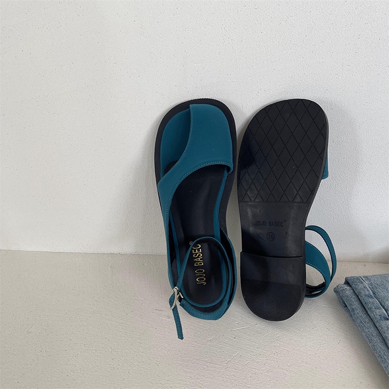Sandal IELGY đế bệt mềm thiết kế khóa cài thời trang đi biển cho nữ