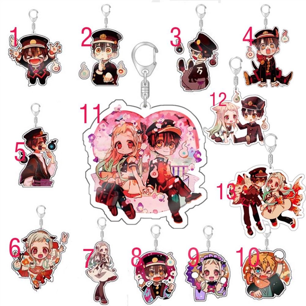 Móc khóa bằng nhựa acrylic hình nhân vật hoạt hình Hanako-kun Yahiro Nene có 13 kiểu tùy chọn